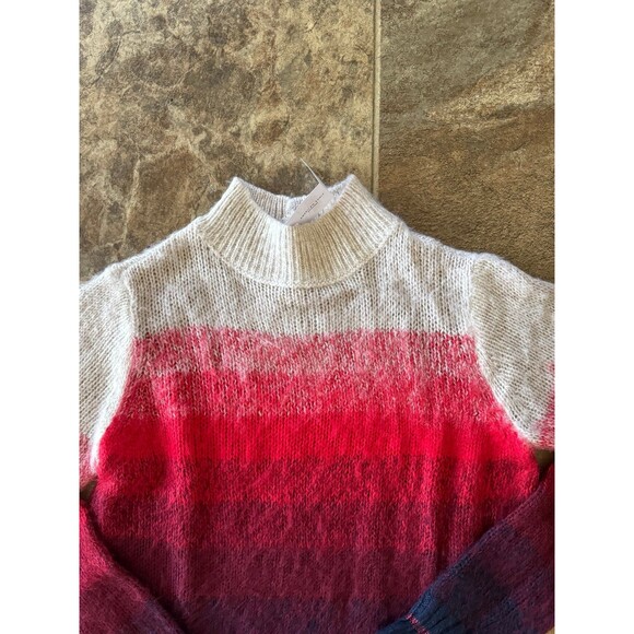 American Eagle Ombre Stripe Mock Neck Cozy Knit Sweater Size XS - Picture 4 of 10